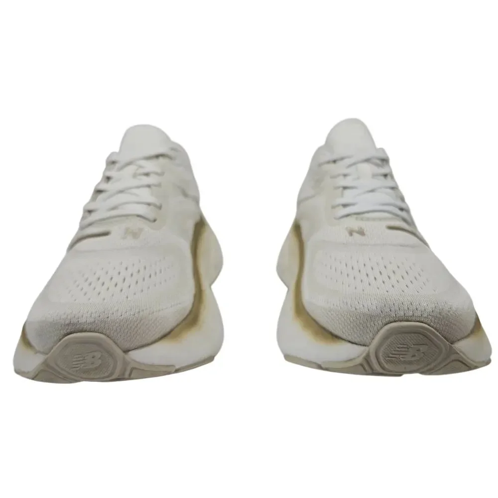 New Balance Fresh Foam X More v4 Womens 10.5 B White Gold Running Shoes Sneakers - Picture 4 of 12